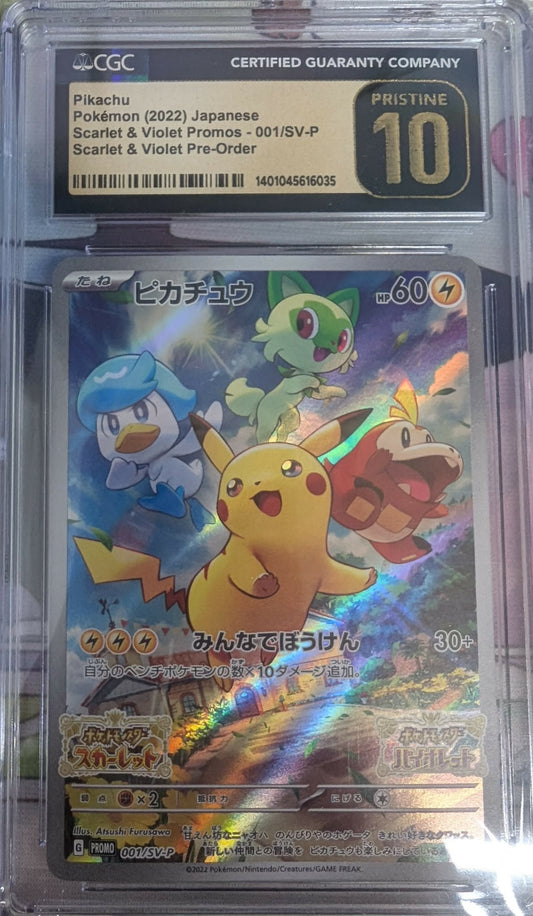 CGC 10 - Scarlet & Violet Promo (JP) - Pikachu #001