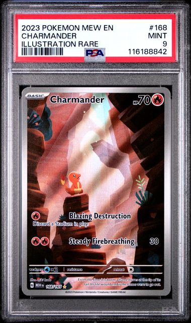 PSA 9 - POKEMON MEW EN - Charmander #168