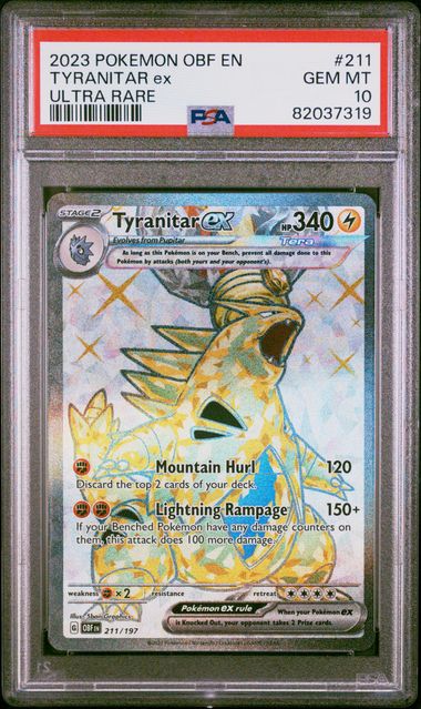 PSA 10 - Tyranitar ex Ultra Rare #211
