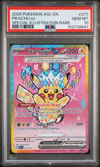 PSA 10 - Ascended Heroes - Pikachu #277