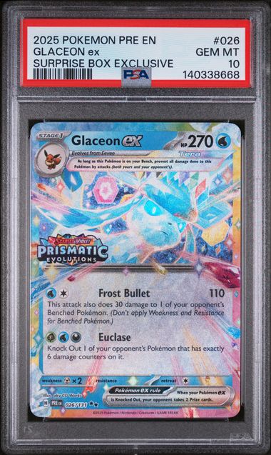 PSA 10 - Surprise Box Exclusive - Glaceon #026