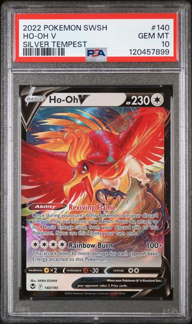 PSA 10 - Silver Tempest - Ho-Oh V #140