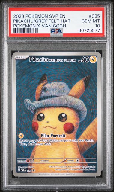 PSA 10 - Pokemon x Van Gogh - Pikachu #085