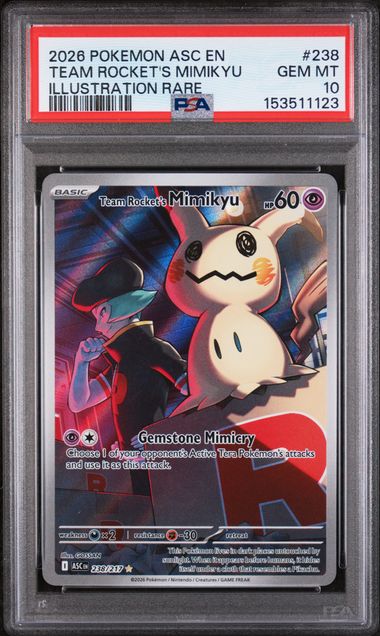 PSA 10 - Ascended Heroes - Team Rocket's Mimikyu #238